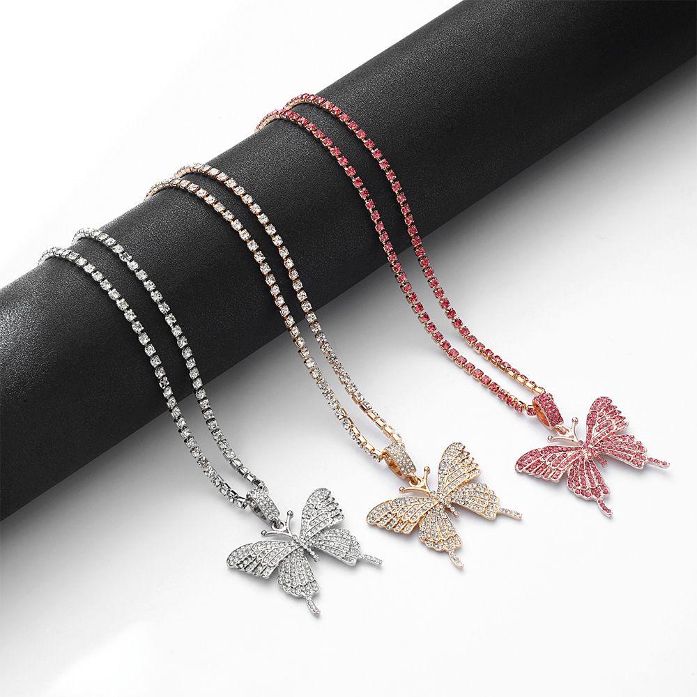 Lily Kalung Wanita Zirkon Hip Hop Choker Klavikula