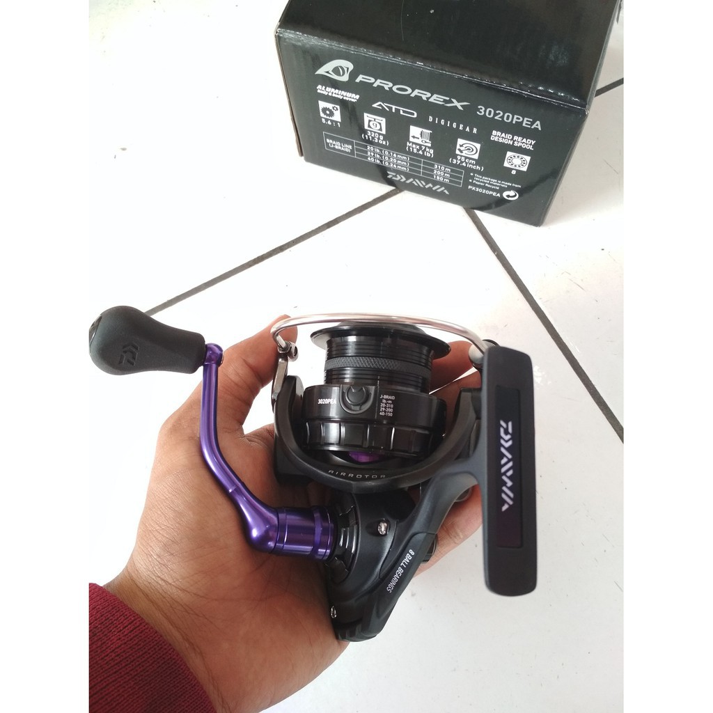 Reel Spinning Daiwa Prorex 2500RA Dan 3020PEA 8 Ball Bearing