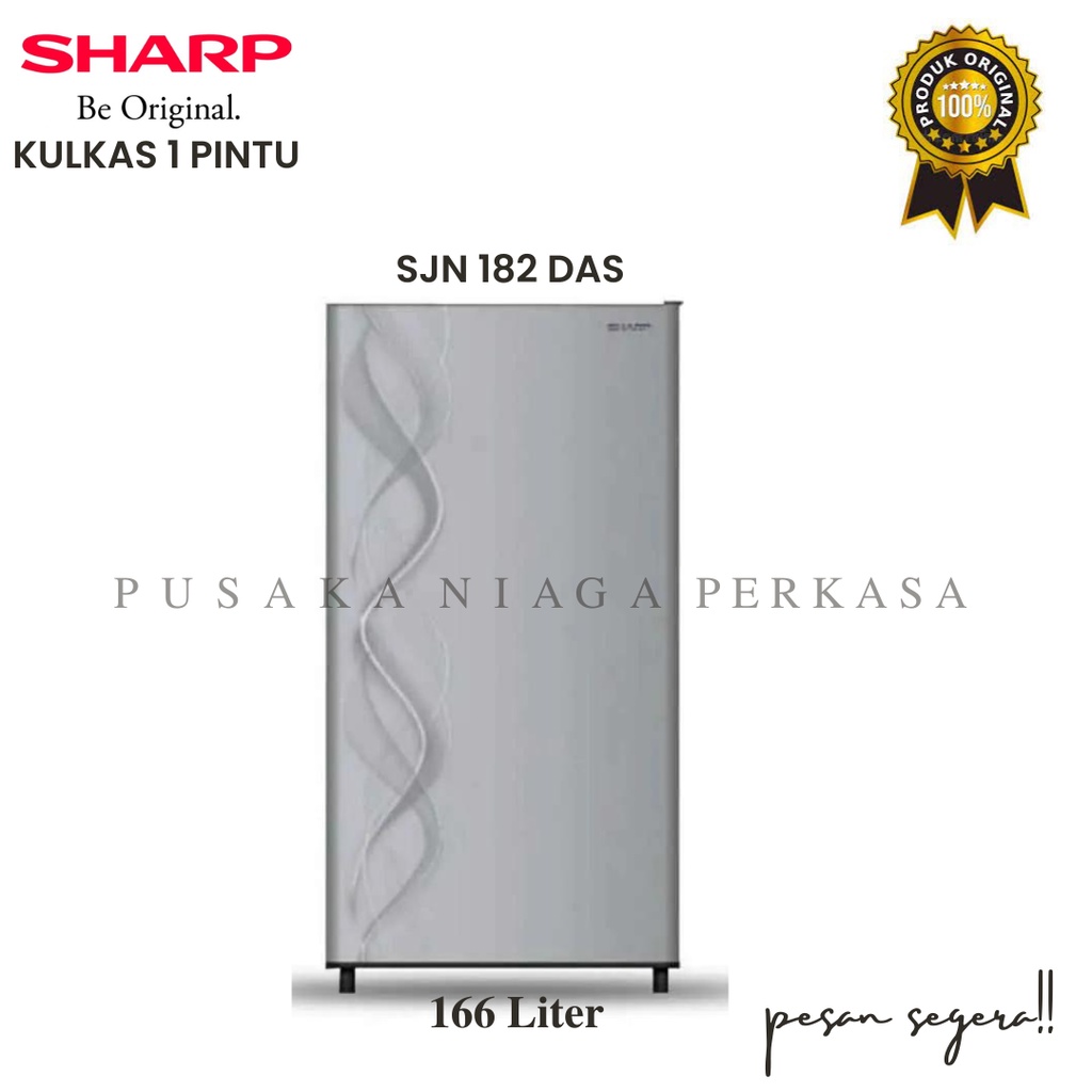 KULKAS 1 PINTU ( 166 Liter ) SHARP  SJN 182 DAS