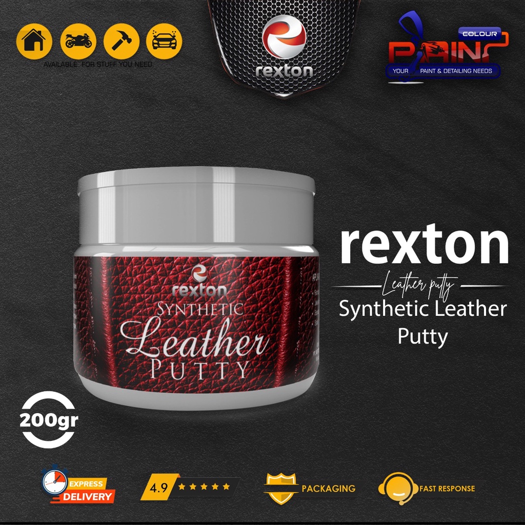 Rexton Synthetic Leather Putty Dempul Kulit - 200gr