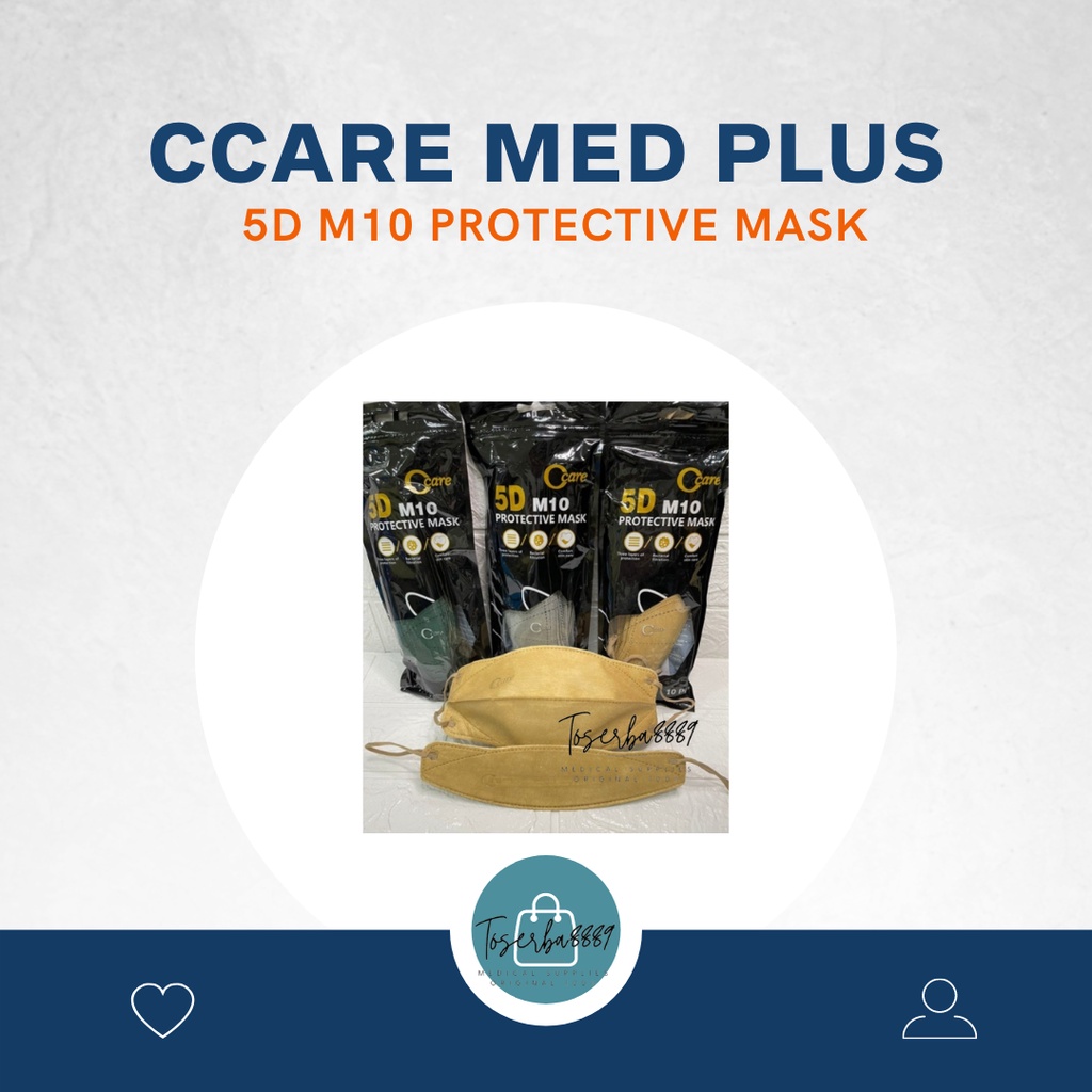 MASKE MODEL EVO PLUSMED 5D M10 CCARE / MASKER MODEL POKANA IJIN KEMENKES RI