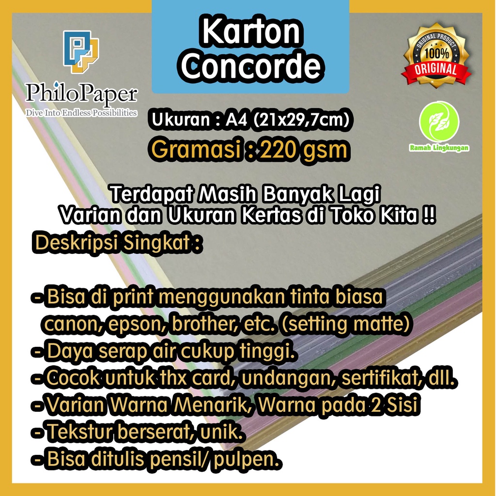 

Karton Concorde 220 Gsm A4