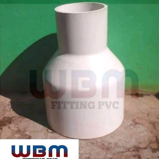 Sambungan pipa PVC Reducer 8 x 3 inchi