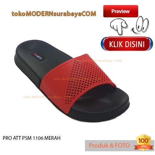 PRO ATT PSM 1106 MERAH sandal pria selop karet murah