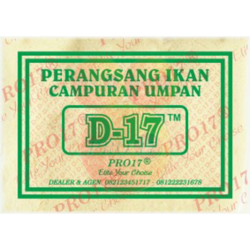 Perangsang Ikan Campuran Umpan D17