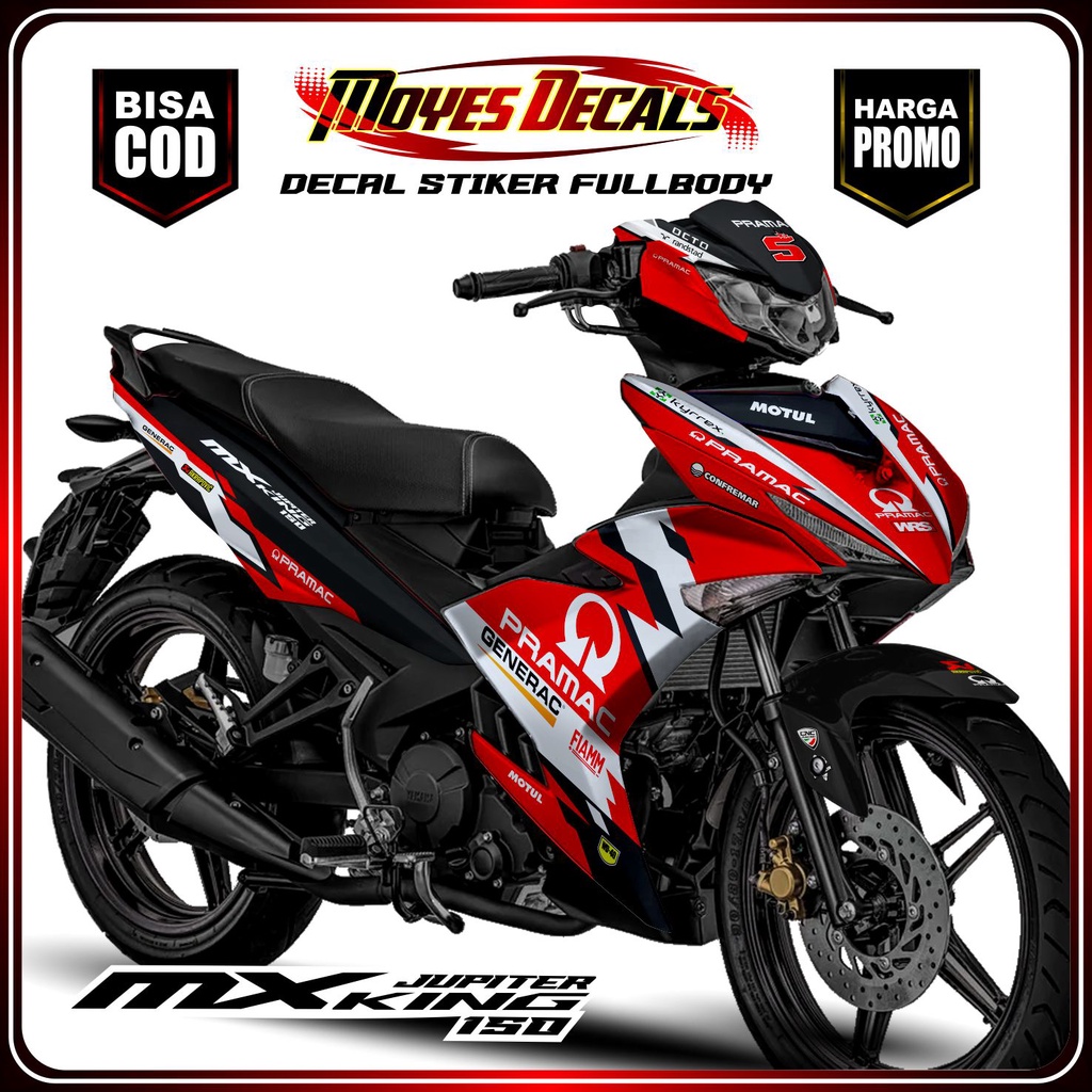 decal mx king new/old stiker yamaha mx king baru/lama Sticker decal jupiter mx king, Striping jupite