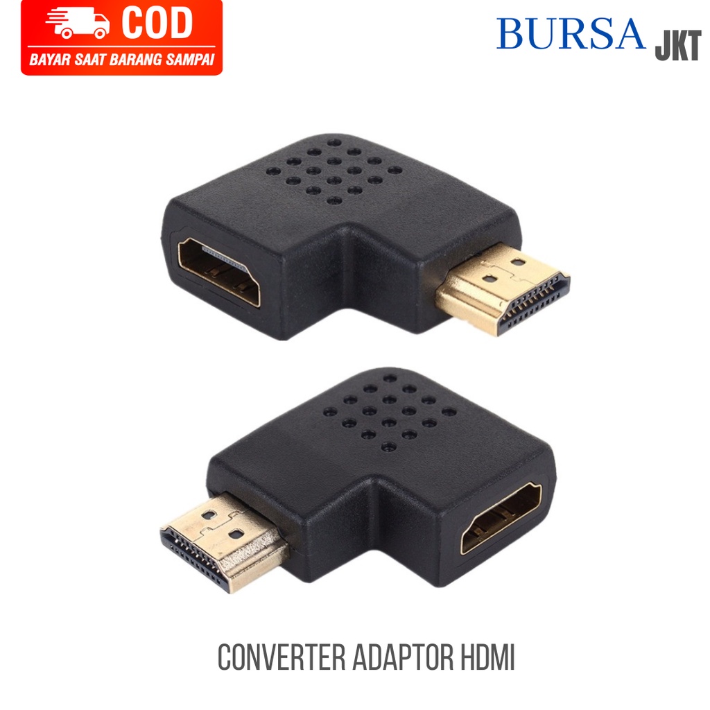 KONEKTOR SAMBUNGAN HDMI L 270 DERAJAT SLIM