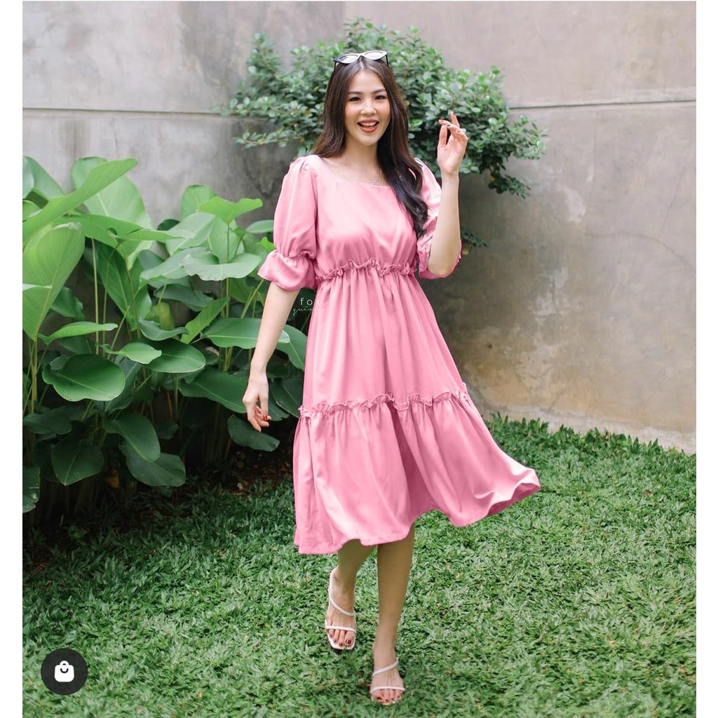 FWG - DRESS SYIOLA / DRESS KOREAN STYLE / BAJU DRES WANITA / DRESS / GAUN PESTA