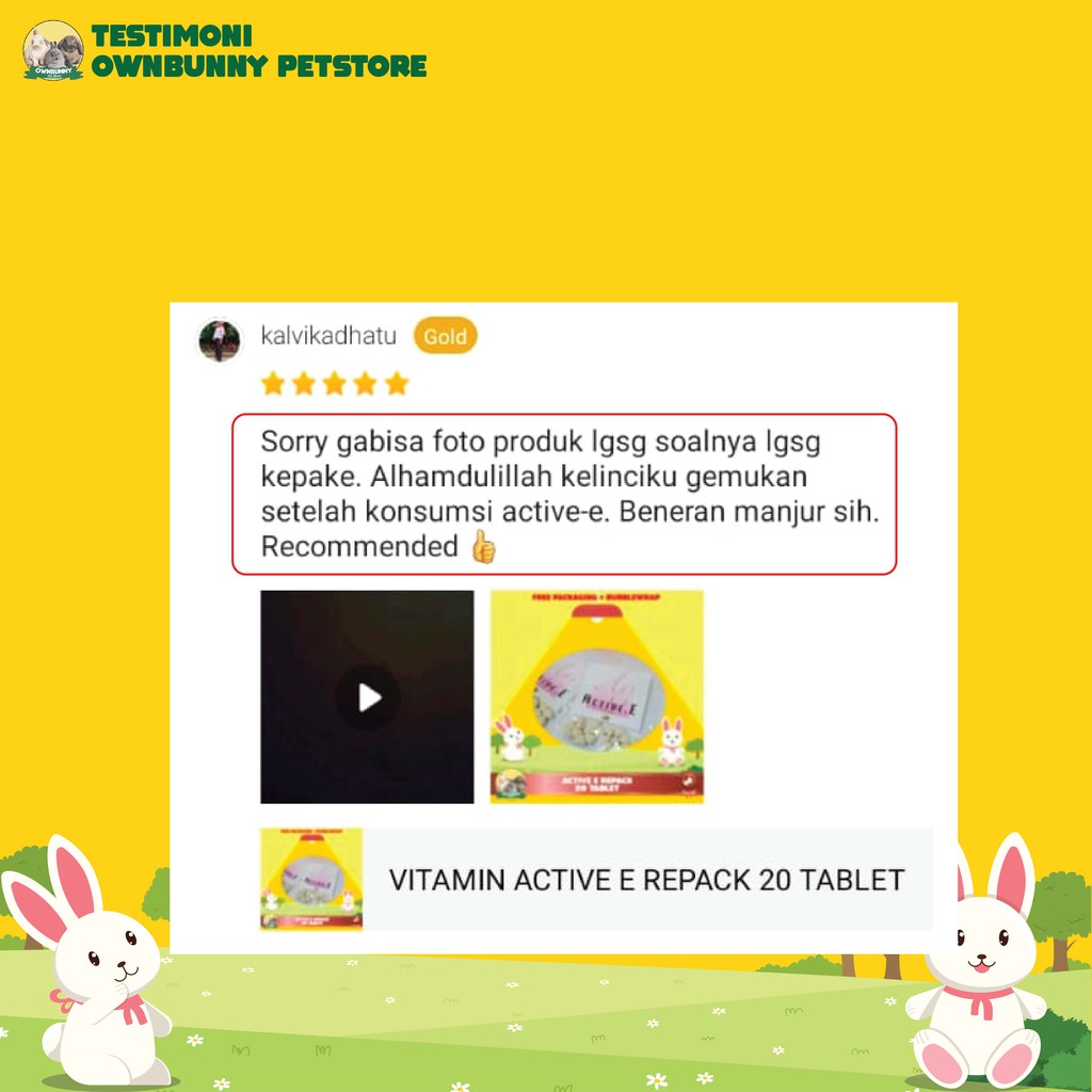 VITAMIN WOOLY ACTIVE E ANTI HAIRBALL KELINCI GUINEA PIG CAVY