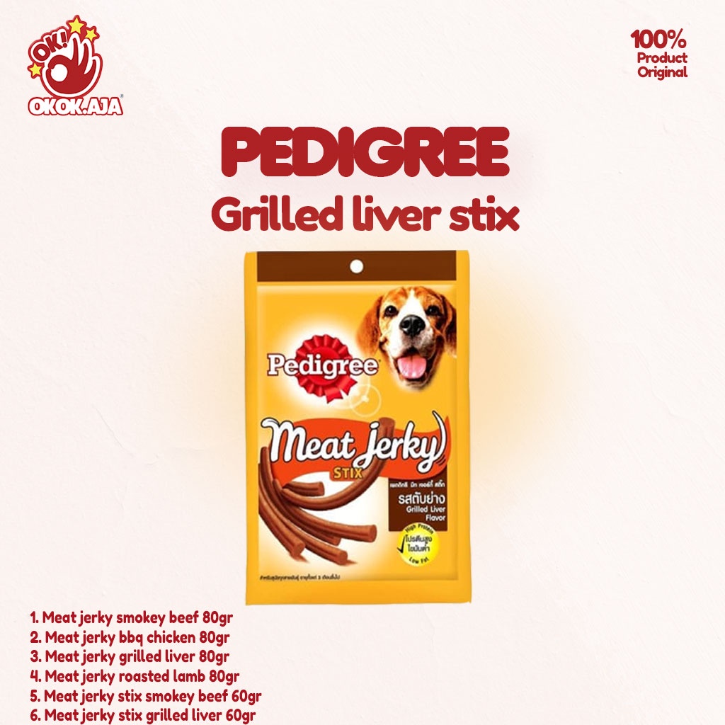 PEDIGREE MEAT JERKY - Cemilan Snack Anjing murah