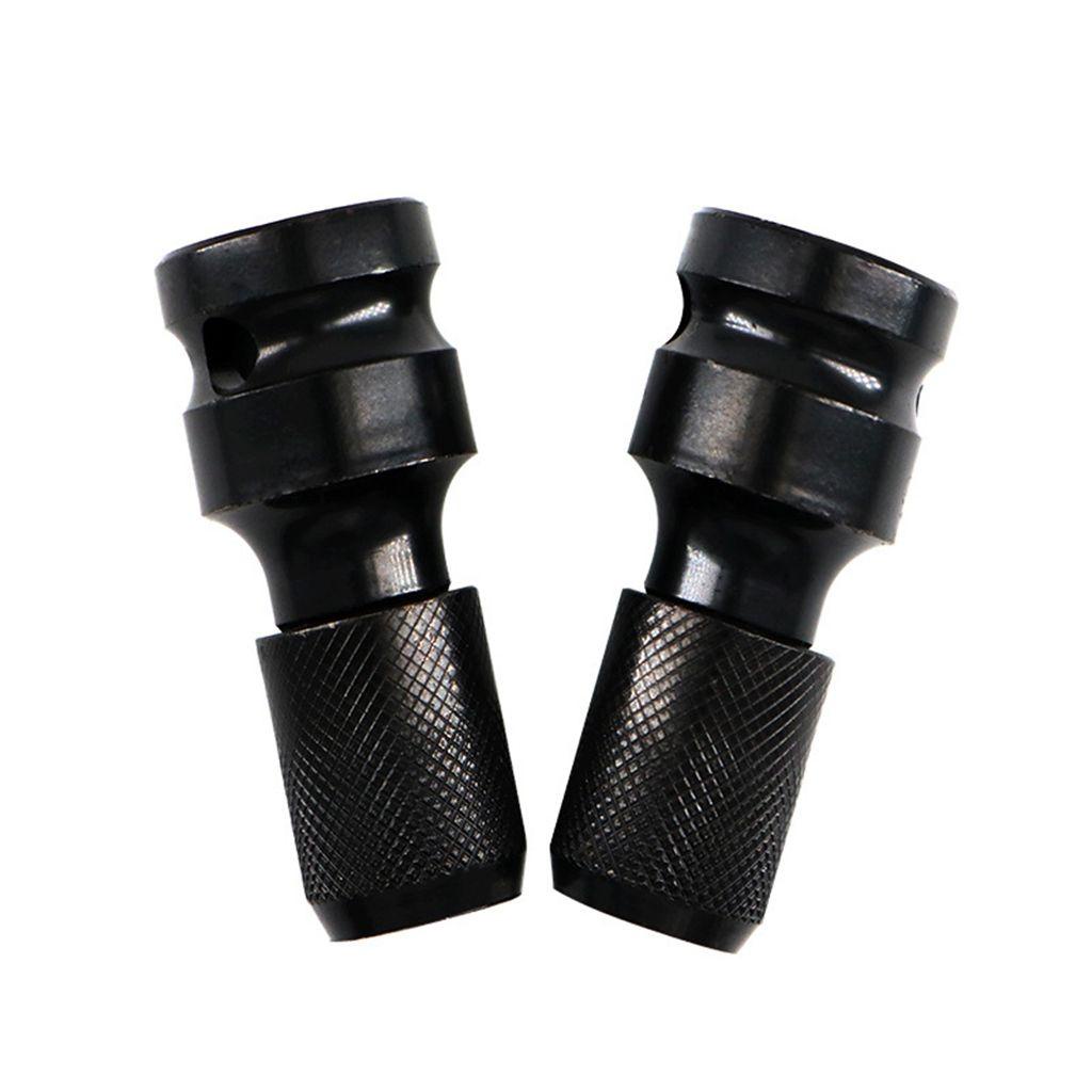 [Elegan] Kunci Pas Socket Adapter 1set Hitam1/2Inch Square Power Tool Aksesoris 1/4inch Hex Ratchet Socket