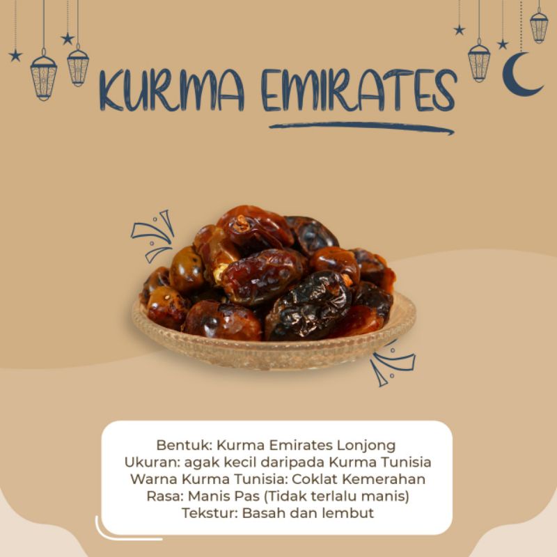 

Kurma Premium Emirates Gold (box 250gr dan box 500gr)