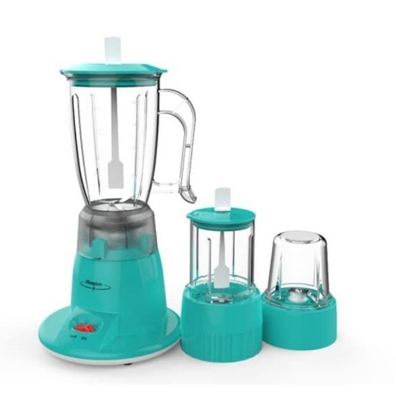 Maspion Pelumat Blender 3 in 1 Dry &amp; Wet Miller Plastik MT-1253 PL / MT1253PL