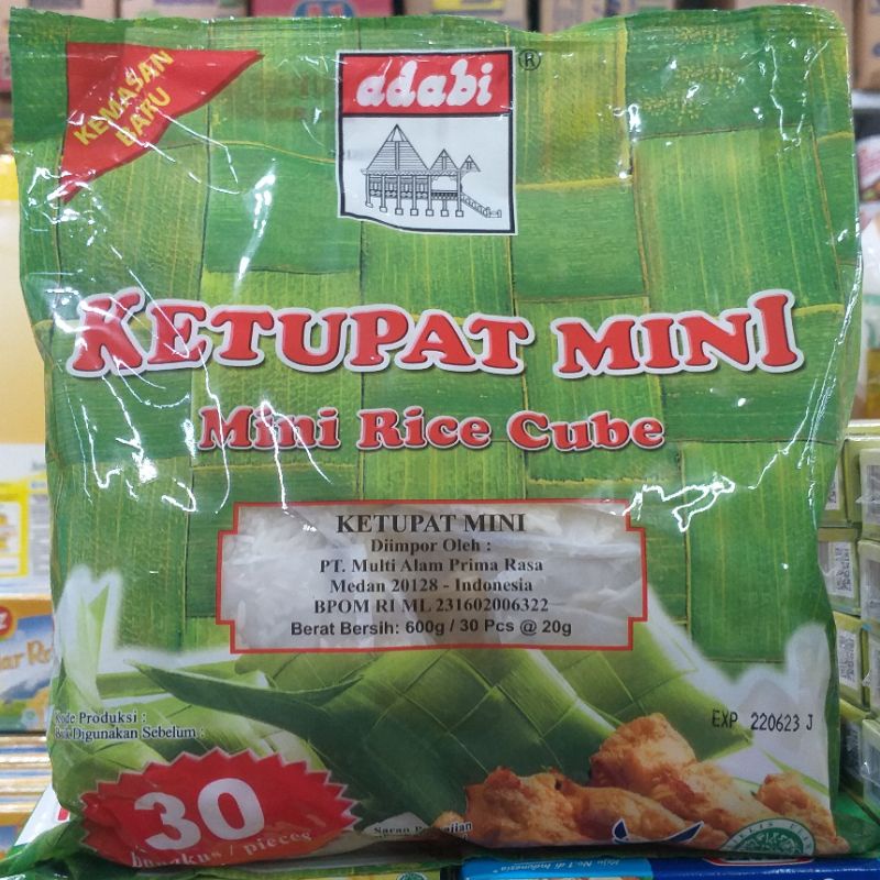 

adabi ketupat mini isi 30pcs x 20gr