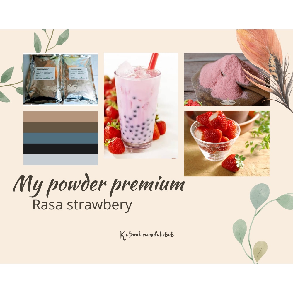 

Powder Premium Rasa Stawberry 1kg / Bubuk Minuman Rasa Strawberry