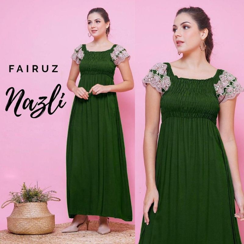 DASTER SEMOOK KERUT DADA BALI RENDA ARABIAN