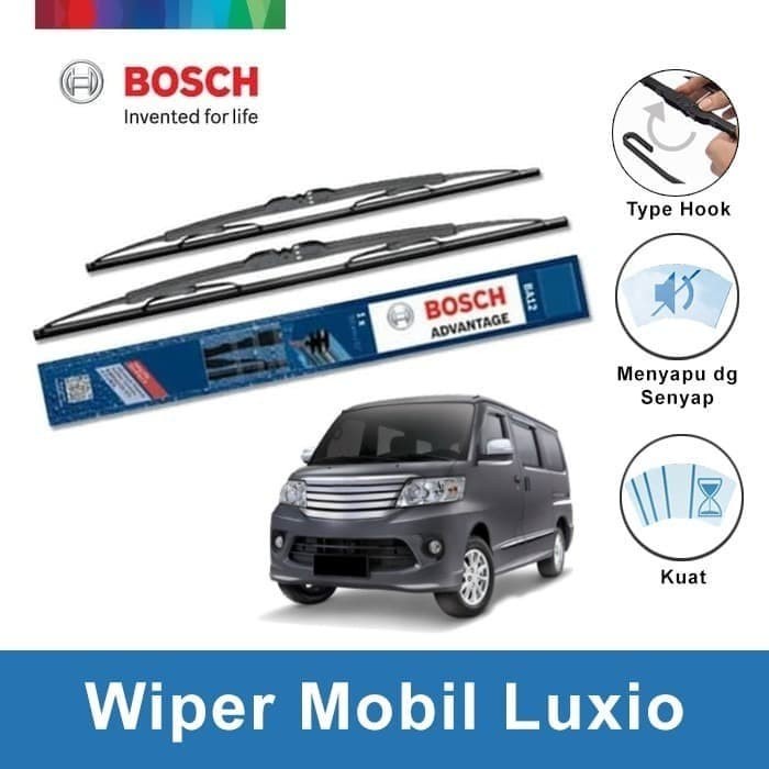 WIFER BOSCH ORIGINAL DAIHATSU GRANMAX - LUXIO WIPER KARET KACA MOBIL GRANDMAX DEPAN BELAKANG 19-19 H