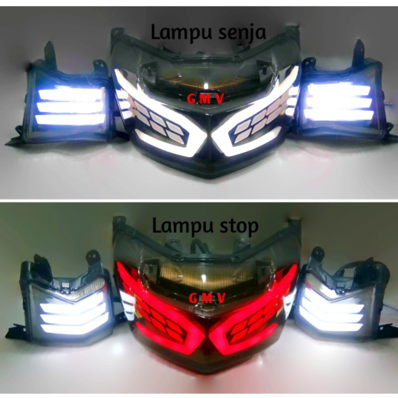 Lampu Stoplamp Nmax Variasi Sepaket Sen Sein Senja Nmax Motor Nmax Old Lexus