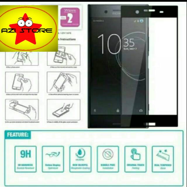 Tempered glass sony xperia xz premium full cover docomo & global