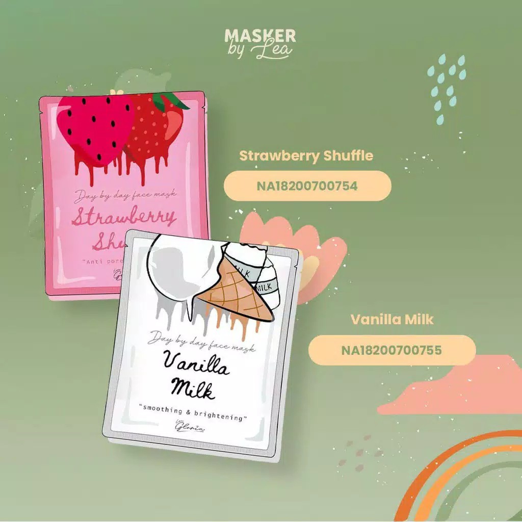 BPOM Masker Bubuk Wajah by Lea Gloria Face Mask Original Travel Size 20gr COD