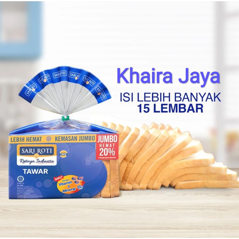 

Sari Roti Tawar Jumbo Special Hemat 20%