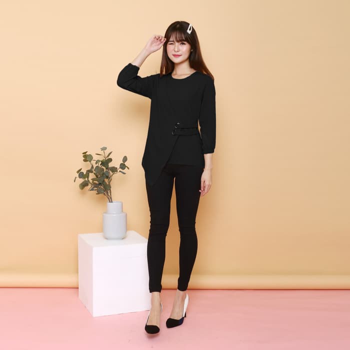 Chamele Atasan Blouse Wanita Symetry Bahan Moscrepe Premium 2151
