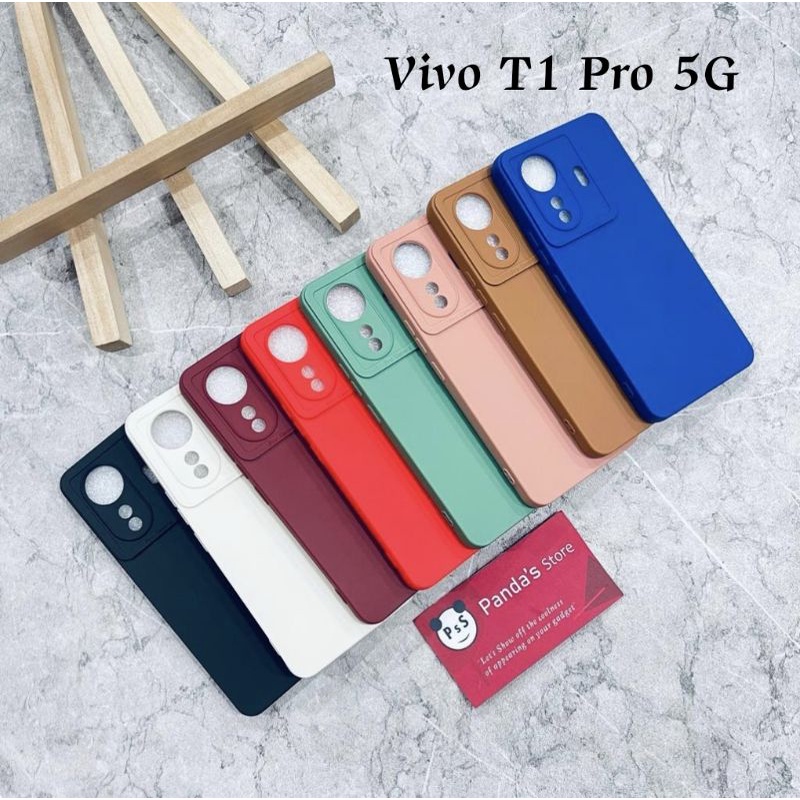 Softcase Pro Camera Vivo T1 Pro 5G Candy Case Full Color 3D Silikon TPU