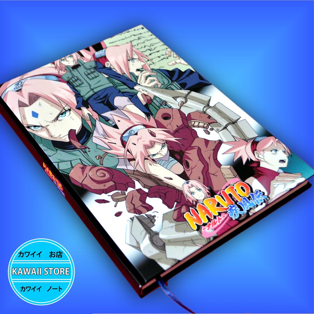 

Notebook / Pocket book Hard Cover Anime Naruto SAKURA uk A5 & A6 / Notes Book