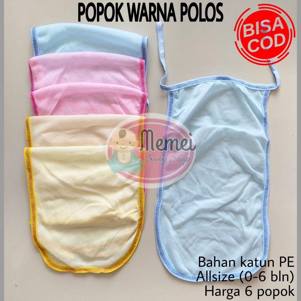 1/2 LUSIN (6 pcs) Popok bayi WARNA POLOS harga grosir TERMURAH