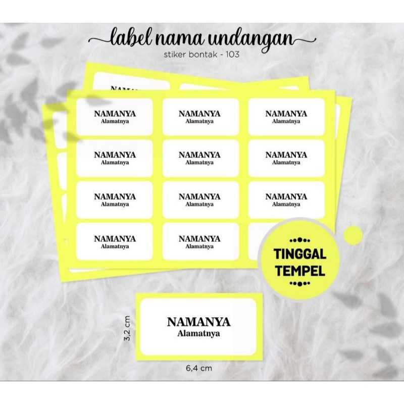 

Label Nama Undangan Pernikahan
