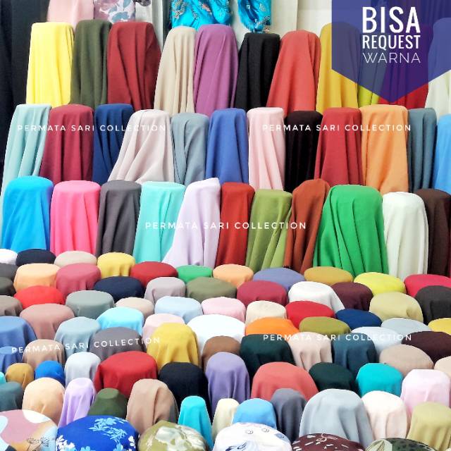 PROMO Kerudung Jilbab Segiempat Hycon Pollycotton Bolbal Sifon Arab Silky Bella Square 115 130 150