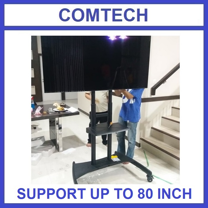 Bracket Standing Tv Led Lcd Portable Portabel Stand Hingga 80 Inchi