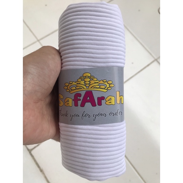 Hijab Pasmina plisket premium / Pasmina Plisket lidi / Pasmina pleated shawl / Pashmina plisket Tanpa Garis Tengah-25.Putih bersih ful