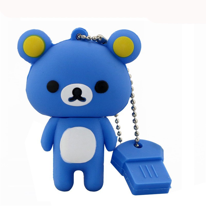 Blue Lovely Pen drive Bear Style USB flash drive stick memory U disk pendrive