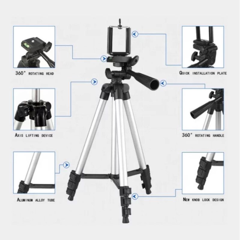 Tripod Handphone  Weifeng 1 Meter Free  Holder U Kaki Stabilizer special edition