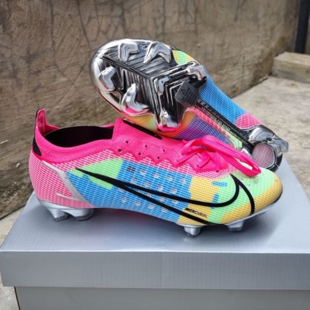Sepatu Bola Mercurial Vapor14 Elite Pink Multicolour Fg-sepatu bola nike-sepatu bola-soccer