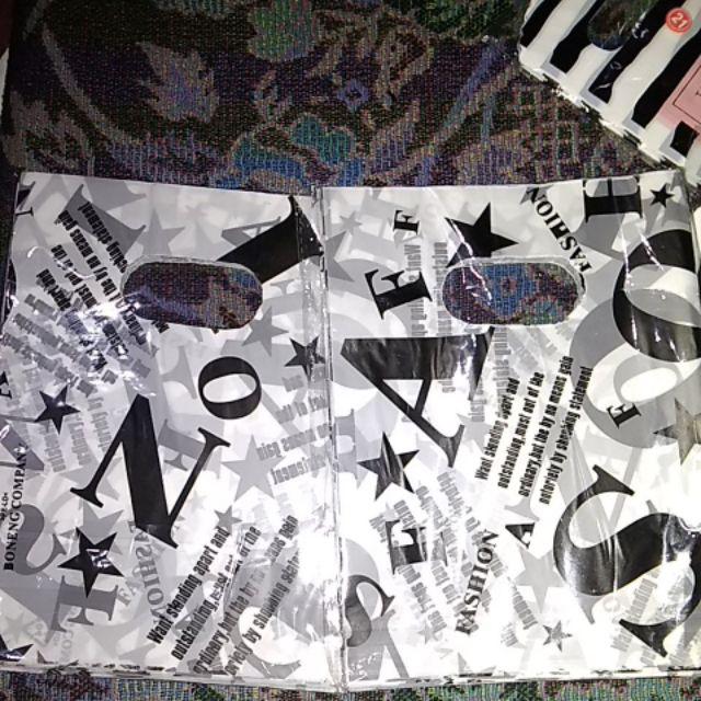 Kantong Plastik Motif 15 X 20 / Kresek Olshop (-+50pcs)