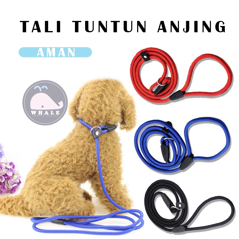 Tali Tuntun Anjing Hewan Harness Adjustable Bahan Nilon untuk Outdoor Anjing Slip Lead On Leash