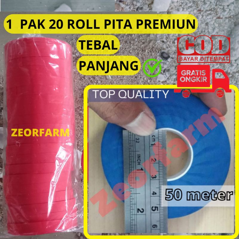 pita tapetool refil import tebal panjang 50meter berkualitas zeorfarm