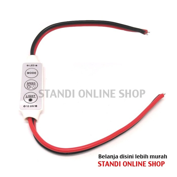 Mini LED Strip Controller Dimmer Strobo SMD5050 3528 DC12V 24V Murah