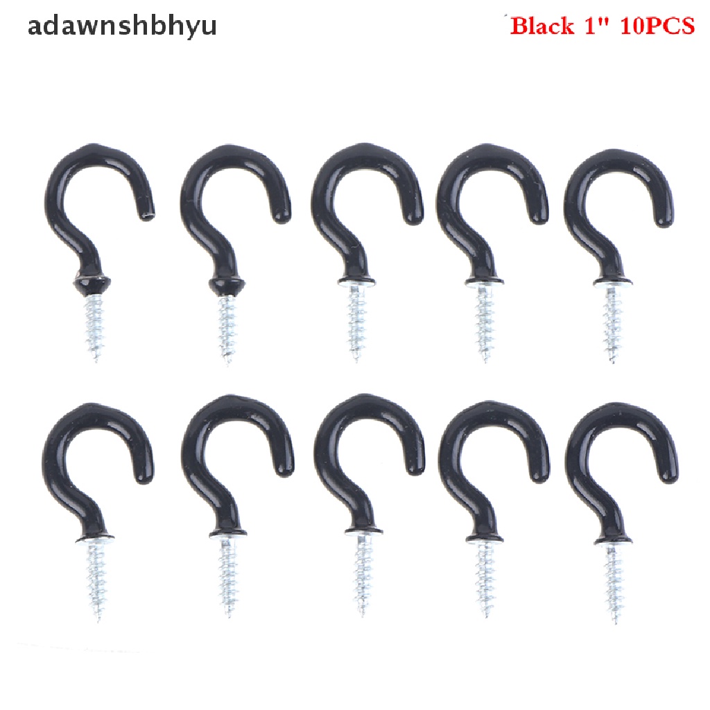 Adawnshbhyu 10Pcs Mug Shouldered Hanger Cup Hooks Heavy Duty Screw-In Ceiling Hooks Cup