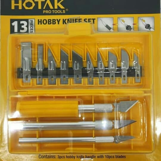 

UKIR-ALAT- PISAU UKIR PAHAT SET 13 CUTTER CUTTING PAPER CRAFT HOTAK HOBBY KNIFE -ALAT-UKIR.