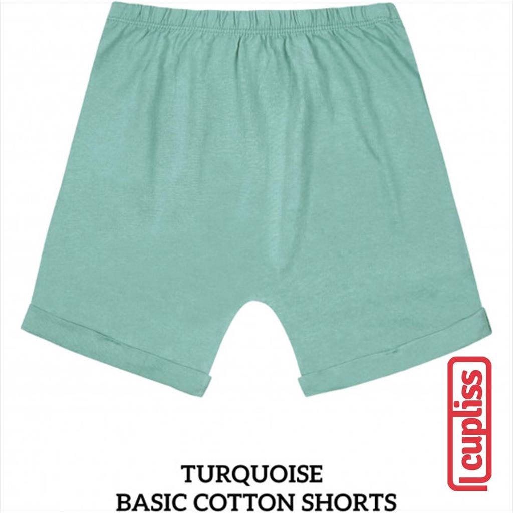 Little Palmerhaus Basic Cotton Shorts Celana Anak - Turquoise