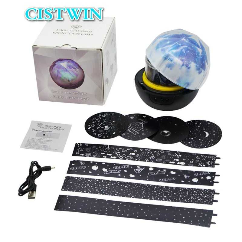 CISTWIN Lampu Proyektor Tidur Cahaya Planet Rotate 5 Film - PT-521