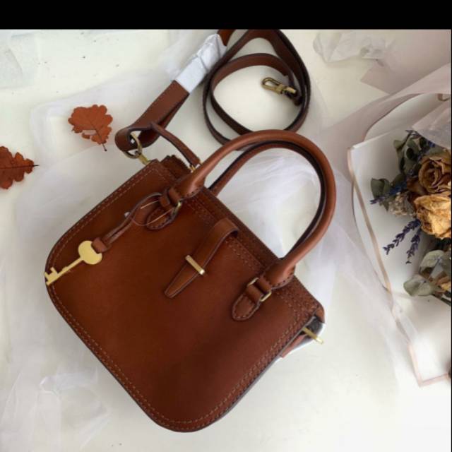 Fossil Ryder Mini Satchel Brown