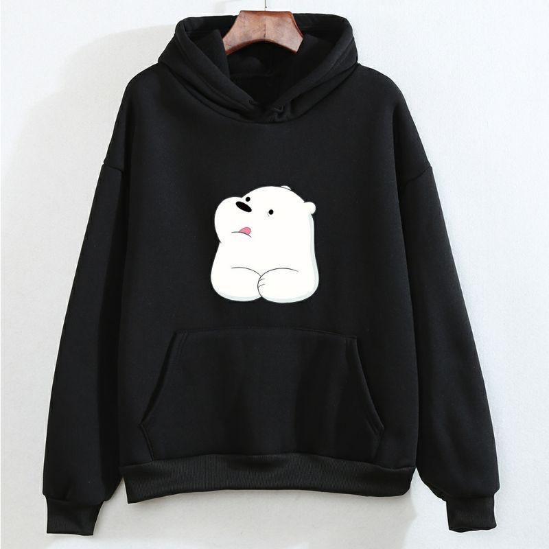 S - XXXXXL(6XL) Hoodie Bear ICE BEAR Cute BIGSIZE Jaket Sweater Cartoon Lucu We Bare Bears Panda Beruang Pria Wanita JUMBO