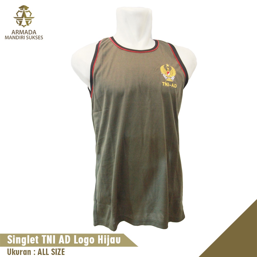 Kaos Singlet TNI AD Logo - Kaos Dalam TNI AD