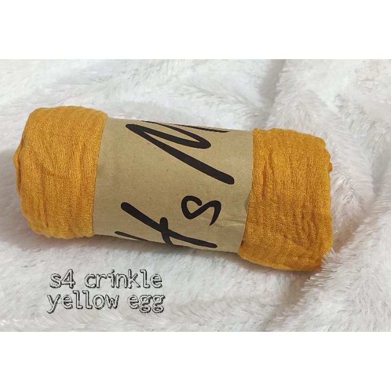 [COD] PASHMINA CRINKLE / CRINGKLE KUSUT /CRINGKLE RAWIS / HIJAB SHAWL PREMIUM RAWIS negro-SEGI 4-YELLOWEGG