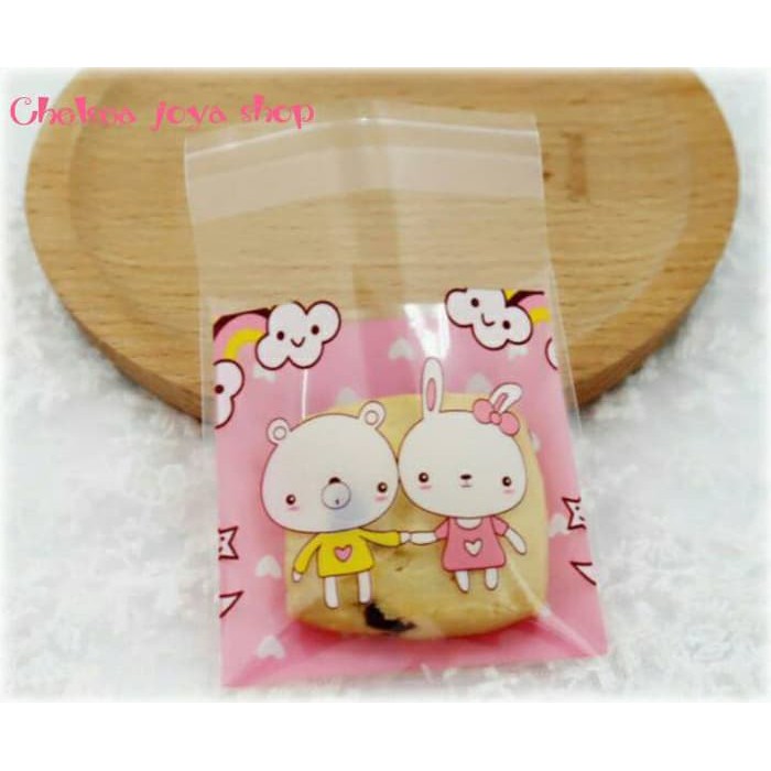 

Plastik bungkus kue- cookies- permen- roti- asesoris- fancy/7x7cm
