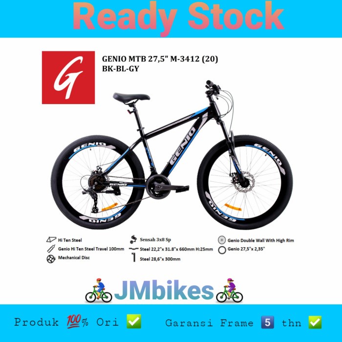 Sepeda Gunung Genio M 3412 27,5 Inch